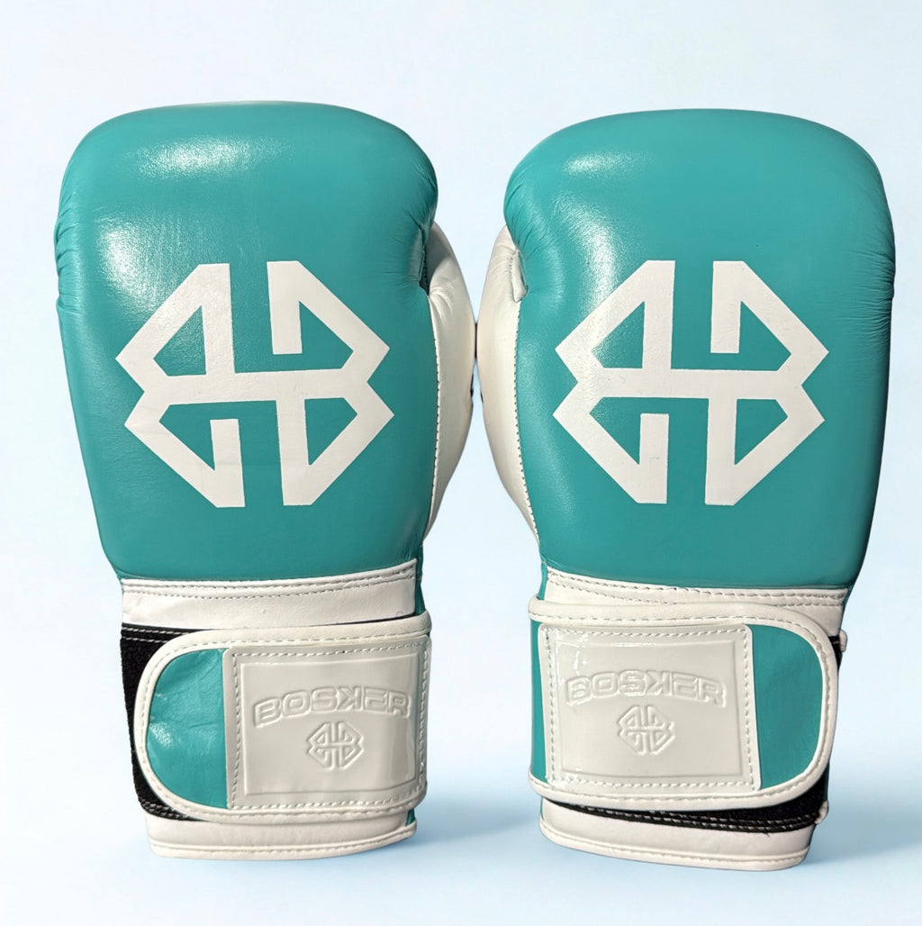 Bosker Velcro Boxing Gloves - Aqua