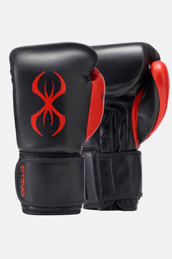 Sting Black / Red Evolution Boxing Gloves 12oz