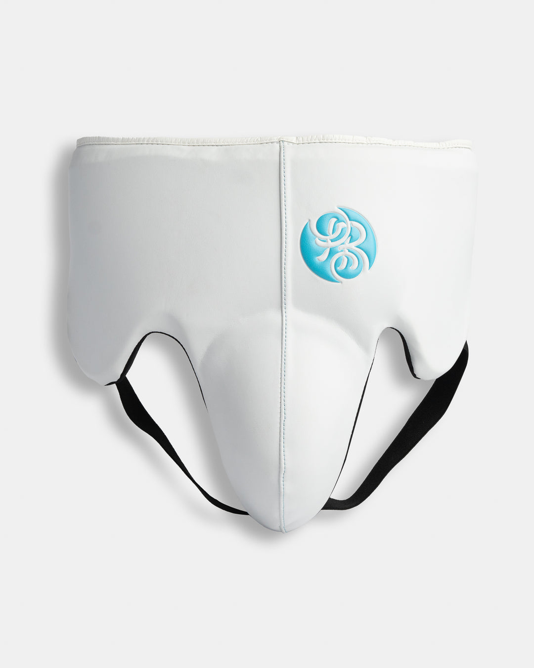 Powrbox Gladiator Hipguard Groin Protector - Iceman (Matte White/ Ice Blue)