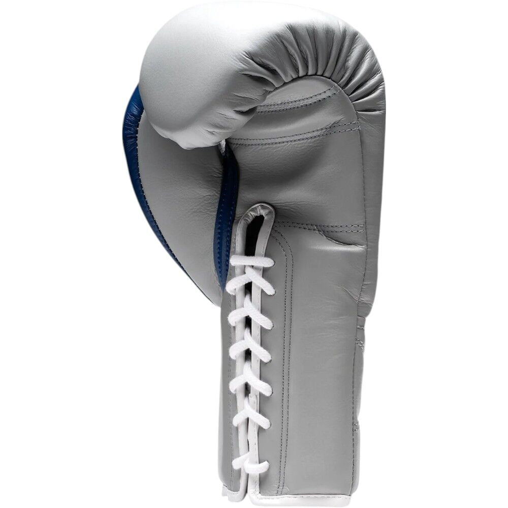FLY BOXING SUPERLACE X2 GREY/SPACE BLUE LACE UP BOXING GLOVES
