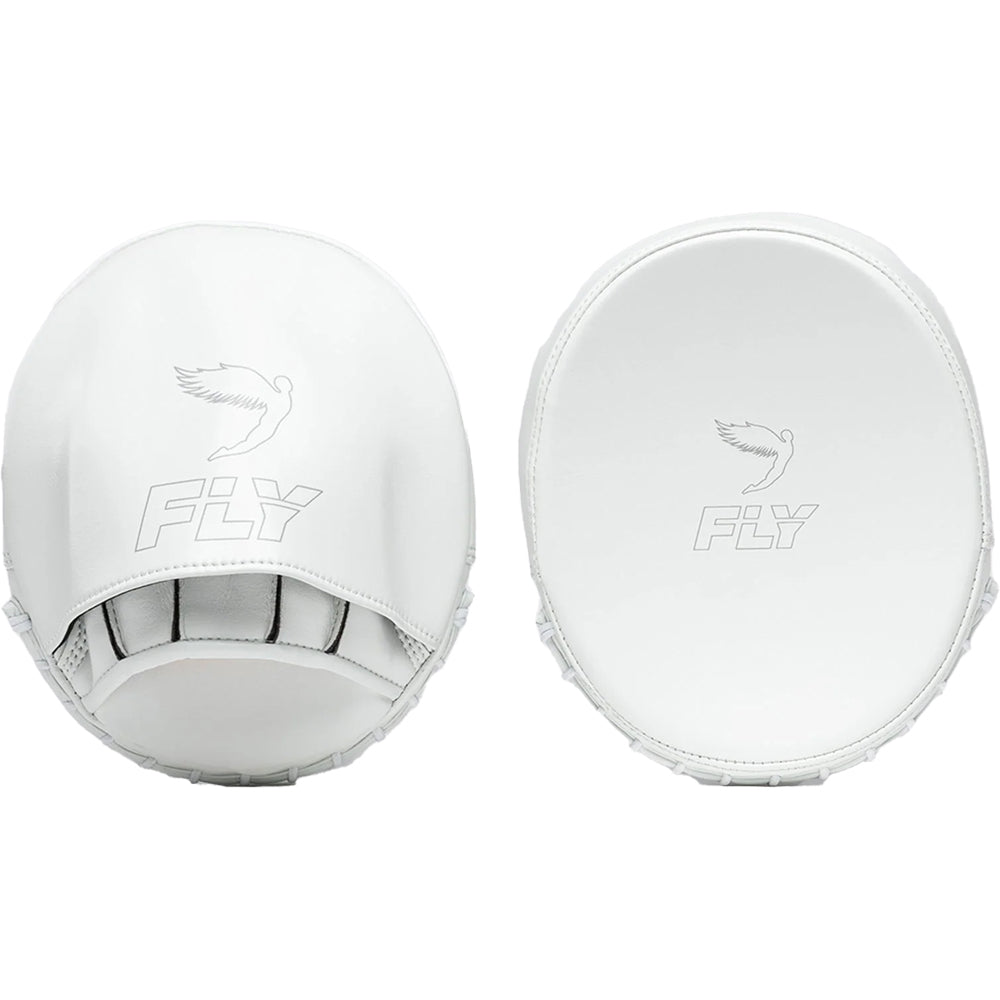 FLY BOXING WHITE PUNCHERS MITTS