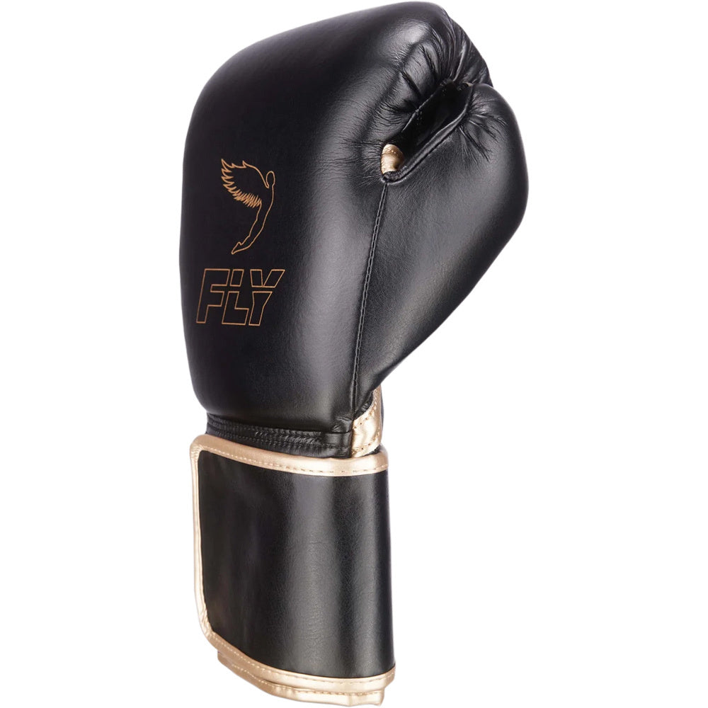 FLY BOXING SUPERLOOP X BLACK/GOLD BOXING GLOVES