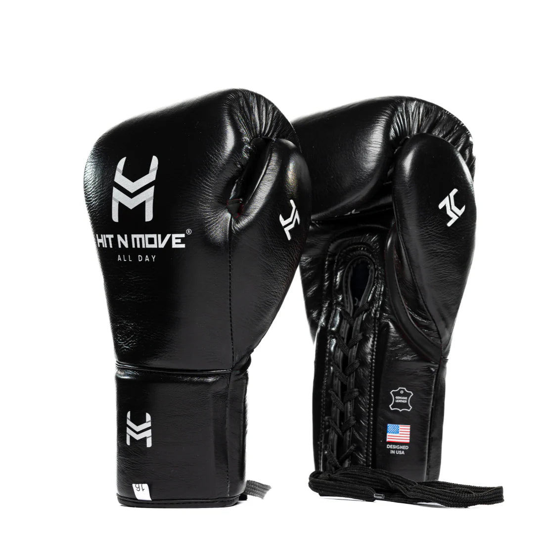 HIT N MOVE ALL DAY PRO BALANCE LACE UP BOXING GLOVES