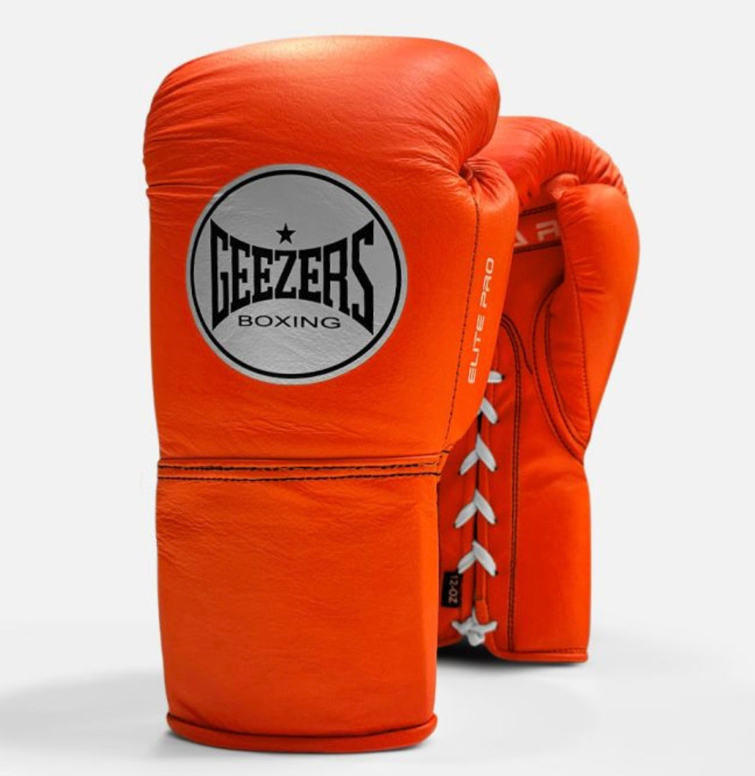 Geezers Elite Pro Training/Sparring Gloves 2.0 - Lace 16oz