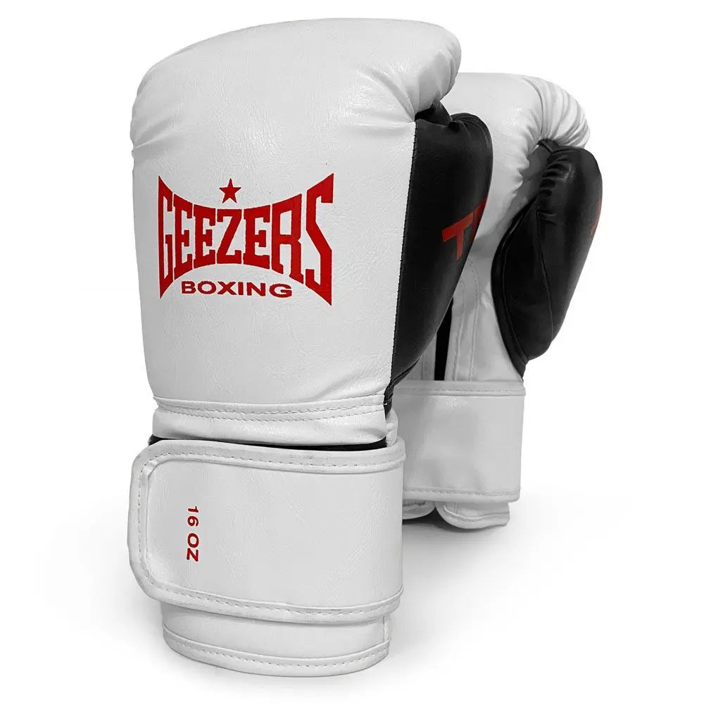 Geezers TRG Training Gloves White 16oz